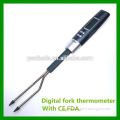 Cooking stainless steel digital bbq fork thermometer